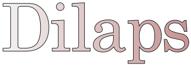 Stylised lettering to represent the colloquial term for dilapidations dilaps