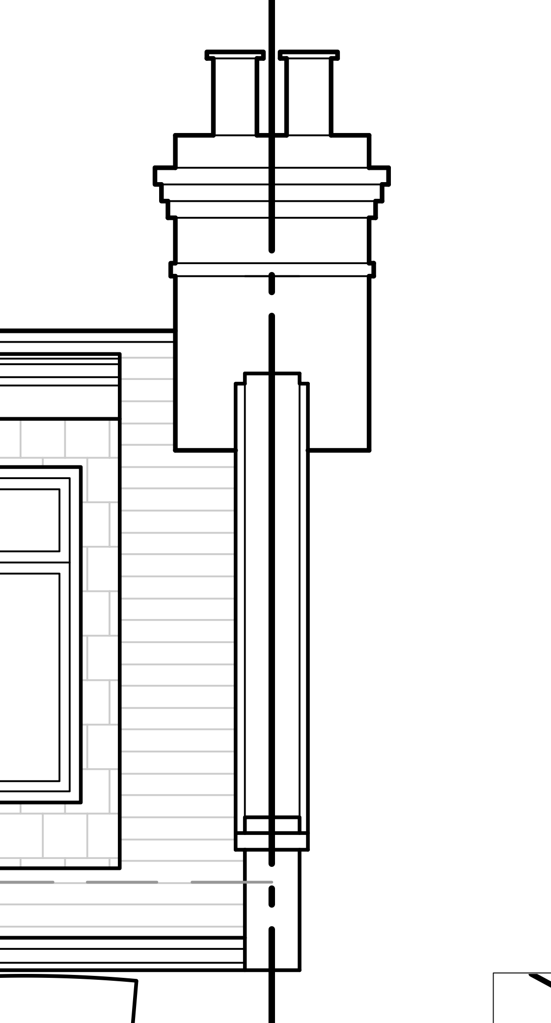 shared chimney stack diagram